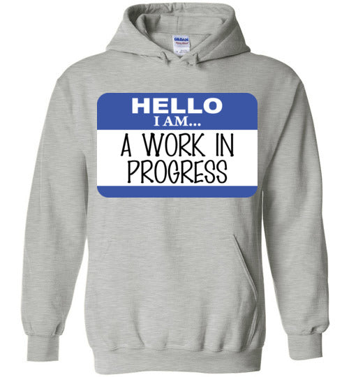 A work in progress. youth. Hoodie