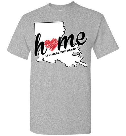 Louisiana Home. Adult. SS Tshirts