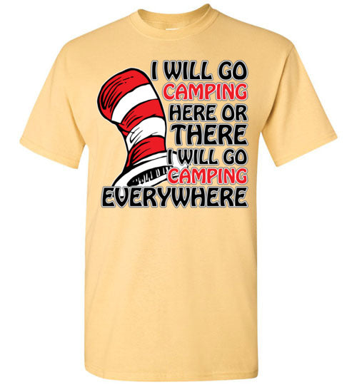 I will go camping. Youth. SS Tshirt