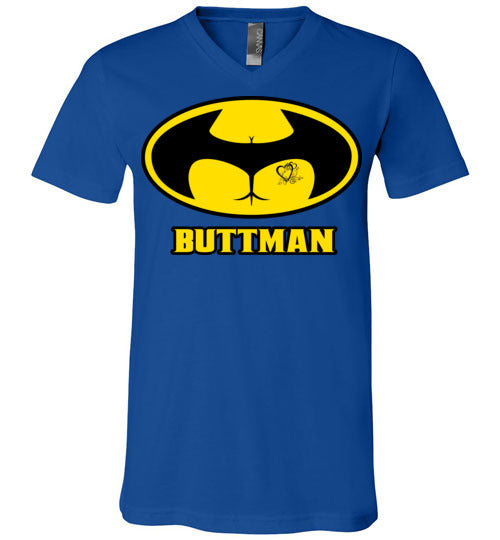 Buttman Heart. Adult. Unisex Vneck