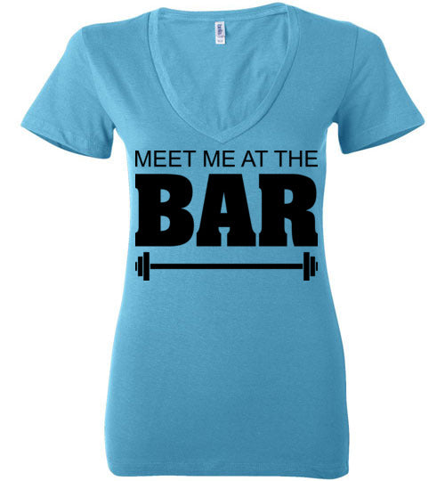 Meet me at the Bar. Adult. Ladies Deep Vneck