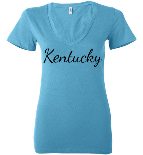 Kentucky. Adult. Ladies Deep Vneck