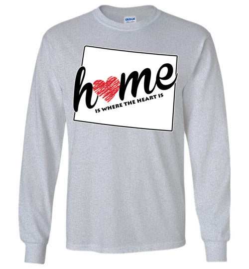 Wyoming Home. Adult. LS Tshirt