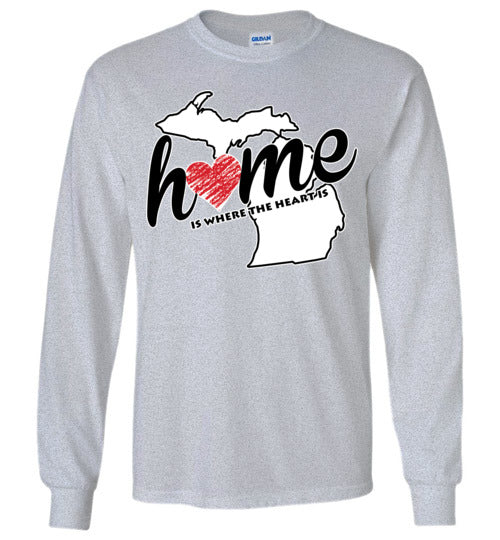 Michigan Home. Youth. LS Tshirt