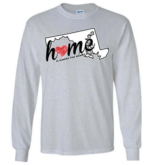 Maryland Home. Adult. LS Tshirt.