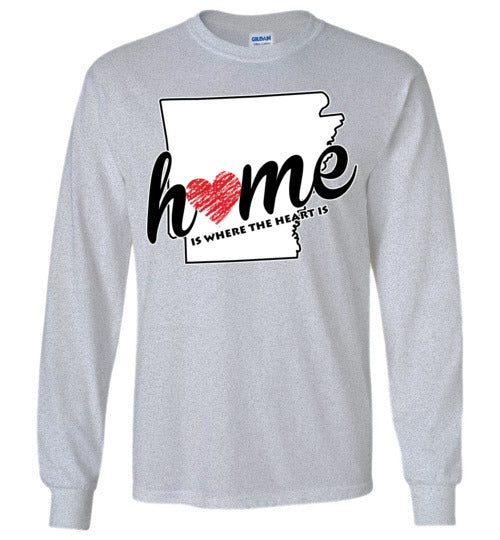 Arkansas Home. Adult. LS Tshirt
