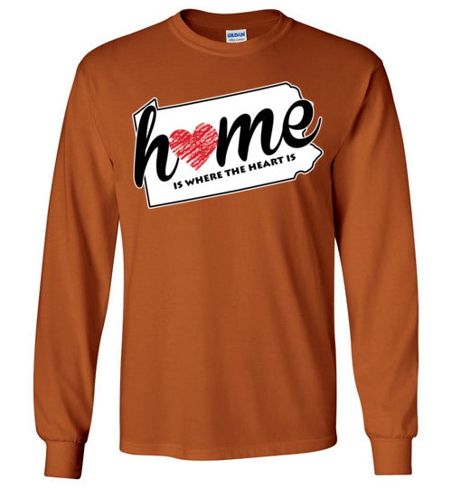 Pennsylvania Home. Adult. LS Tshirt