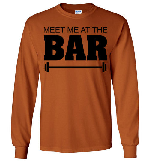 Meet me at the Bar. Adult. LS Tshirt
