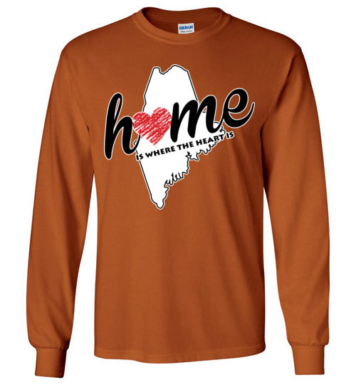 Maine Home. Adult. LS Tshirt