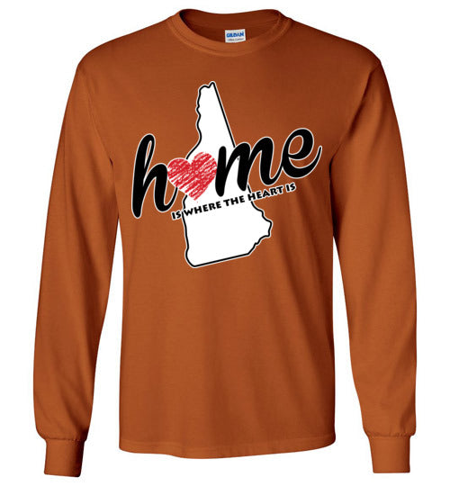 New Hampshire Home. Adult. LS Tshirt