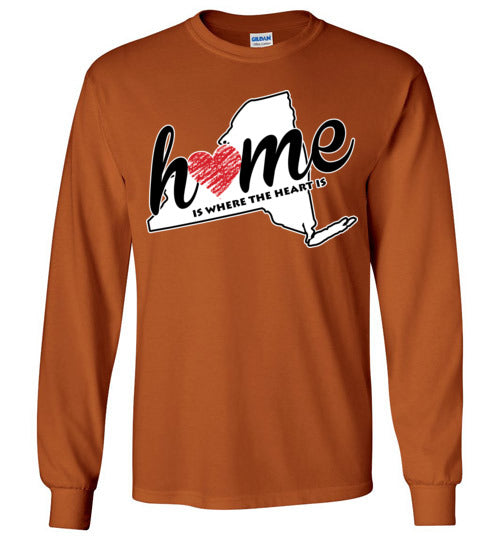 New York Home. Adult. LS Tshirt