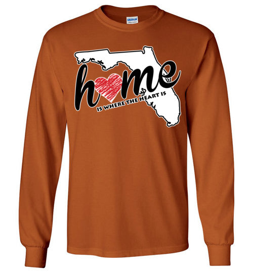 Florida Home. Adult. LS Tshirts