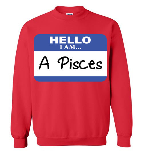 A Pisces. Adult. Crewneck Sweatshirt