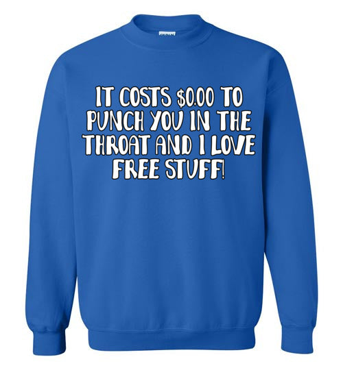 Throat Punch. Adult. Crewneck Sweatshirt