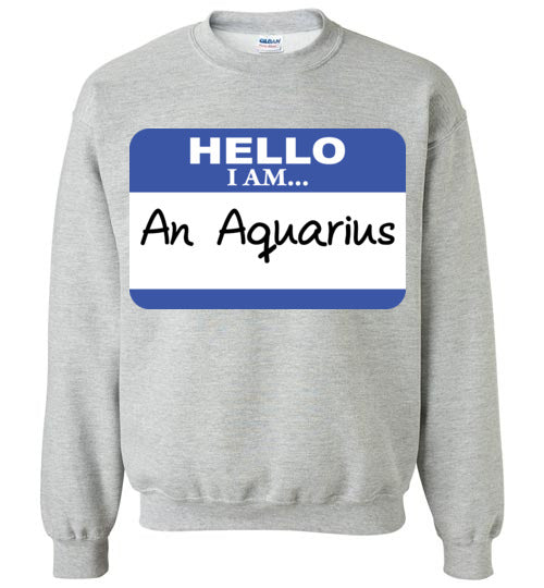 An Aquarius. Youth. Crewneck Sweatshirt