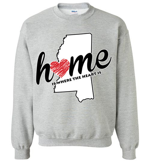 Mississippi Home. Youth. Crewneck