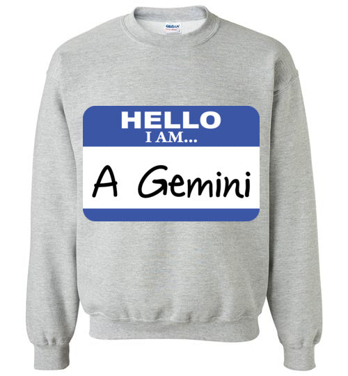 A Gemini. Adult. Crewneck Sweatshirt