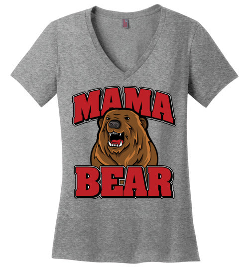 Mama Bear. Adult. Ladies Vneck