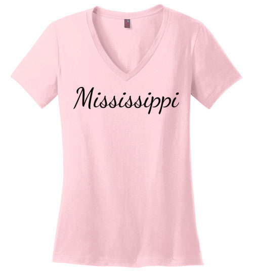 Mississippi. Adult. Ladies Perfect Vneck