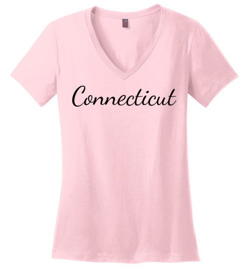 Connecticut. Adult. Ladies Perfect Vneck