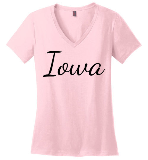 Iowa. Adult. Ladies Perfect Vneck