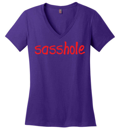 Sasshole. Adult. Ladies Perfect Vneck