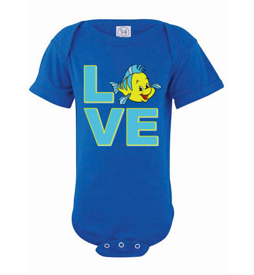Love Flounder. Infant. SS Onesie
