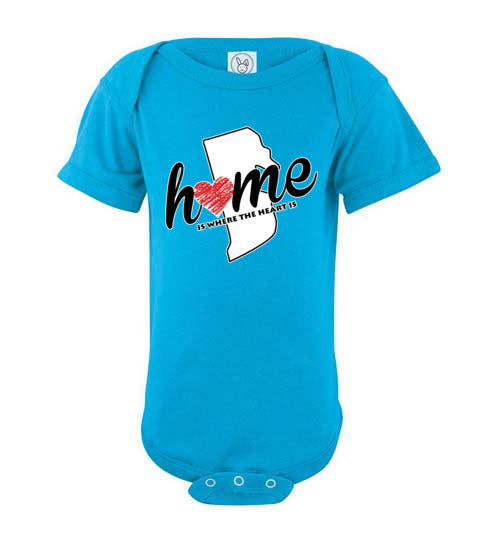Rhode Island Home. Infant. SS Onesies