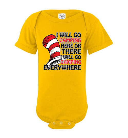I will go camping. Infant. SS Onesie
