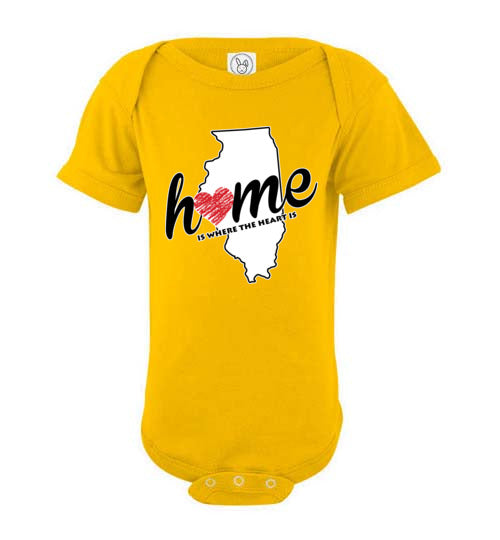 Illinois Home. Infant. SS Onesie
