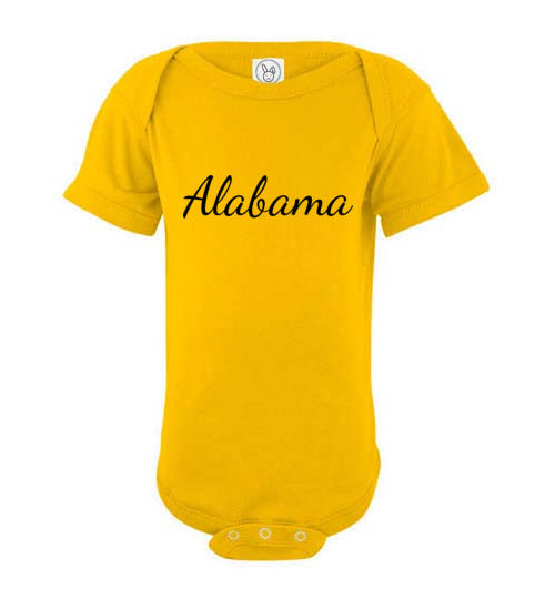 Alabama. Infant. SS Onesie