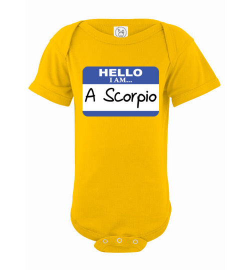 A Scorpio. Infant. SS Onesie