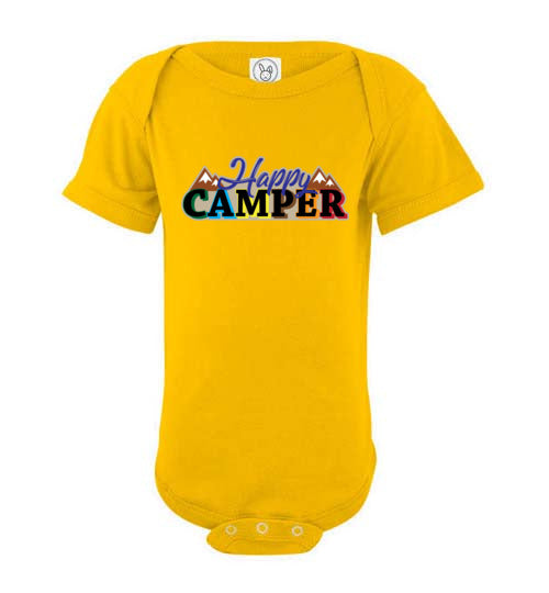 Happy Camper. Infant. SS Onesie