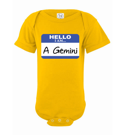 A Gemini. Infant. SS Onesie