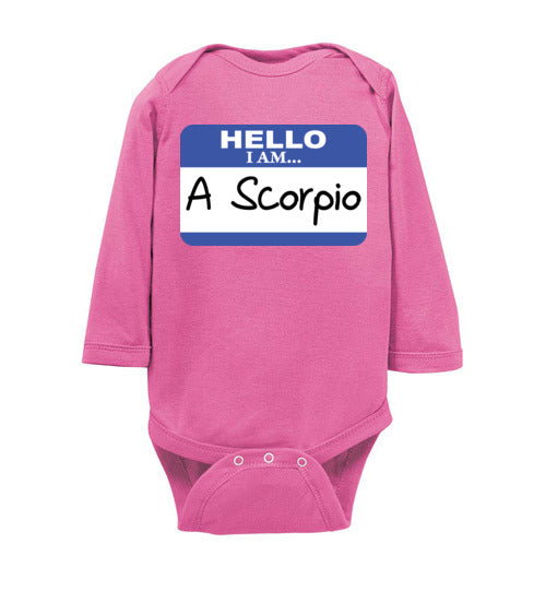 A Scorpio. Infant. LS Onesie