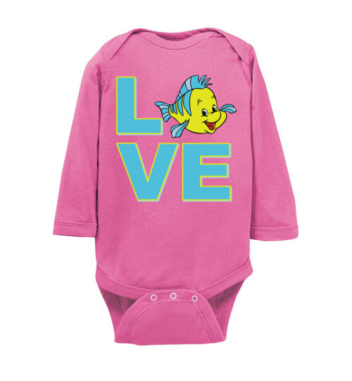 Love Flounder. Infant. LS Onesie