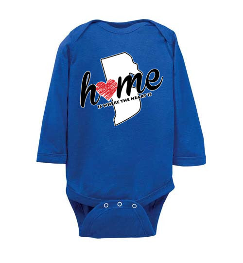 Rhode Island Home. Infant. LS Onesies
