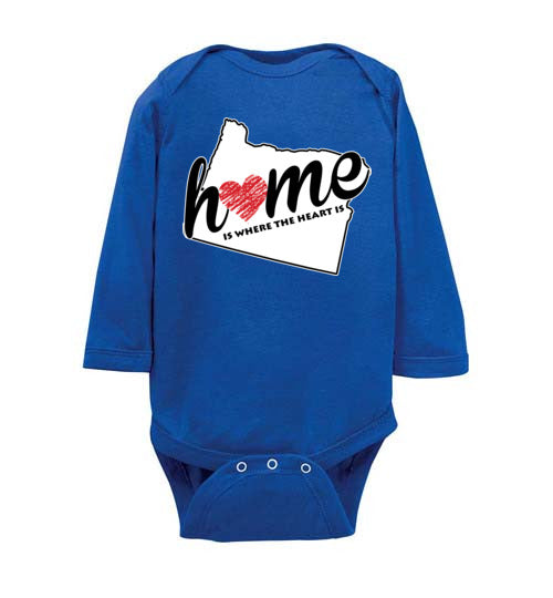 Oregon Home. Infant. LS Onesie