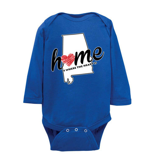 Alabama Home. Infant LS Onesie