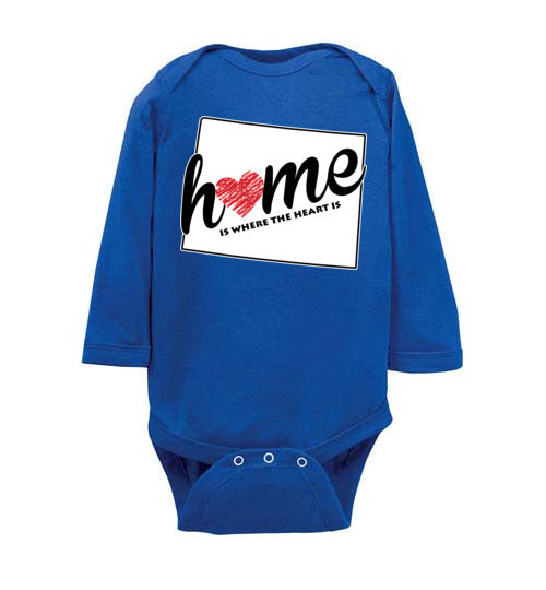 Wyoming Home. Infant. LS Onesie