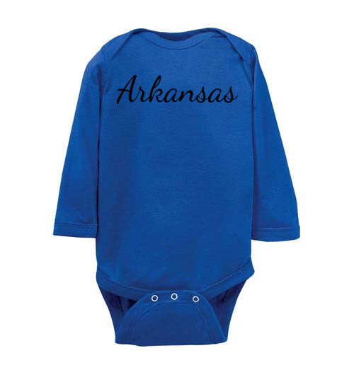 Arkansas. Infant. LS Onesie