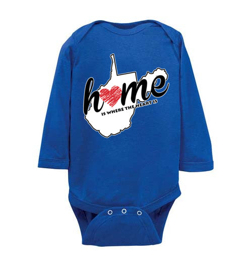 West Virginia Home. Infant. LS Onesie