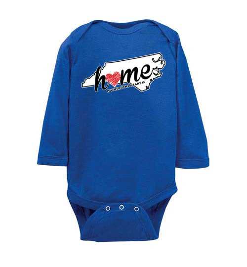 North Carolina Home. Infant. LS Onesie