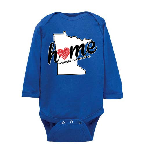 Minnesota Home. Infant. LS Onesie