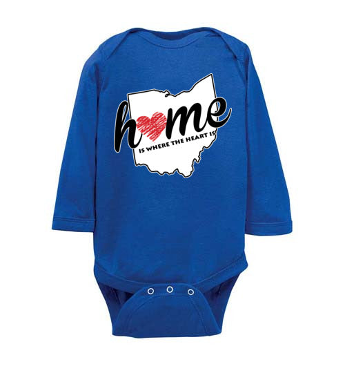 Ohio Home. Infant. LS Onesie