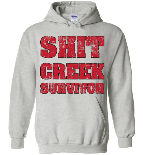 Shit Creek Red. Adult. Hoodie
