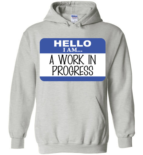 A work in progress. youth. Hoodie