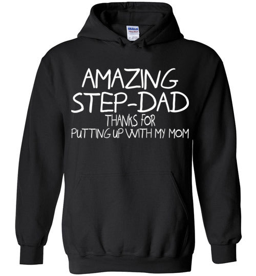 Amazing Step Dad. Gildan Heavy Blend Hoodie