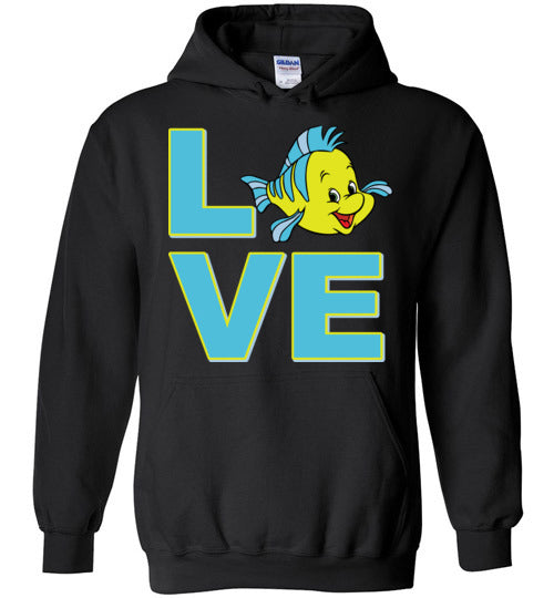 Love Flounder. Adult. Hoodie