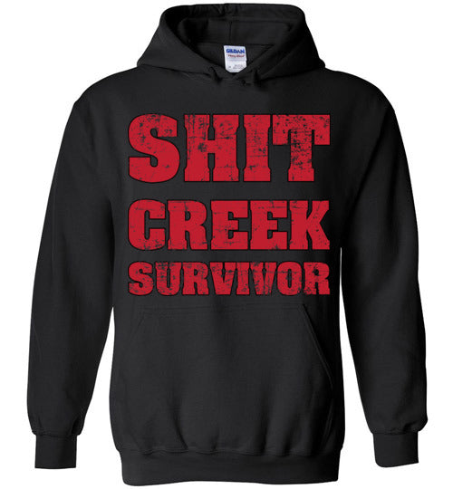 Shit Creek Red. Adult. Hoodie